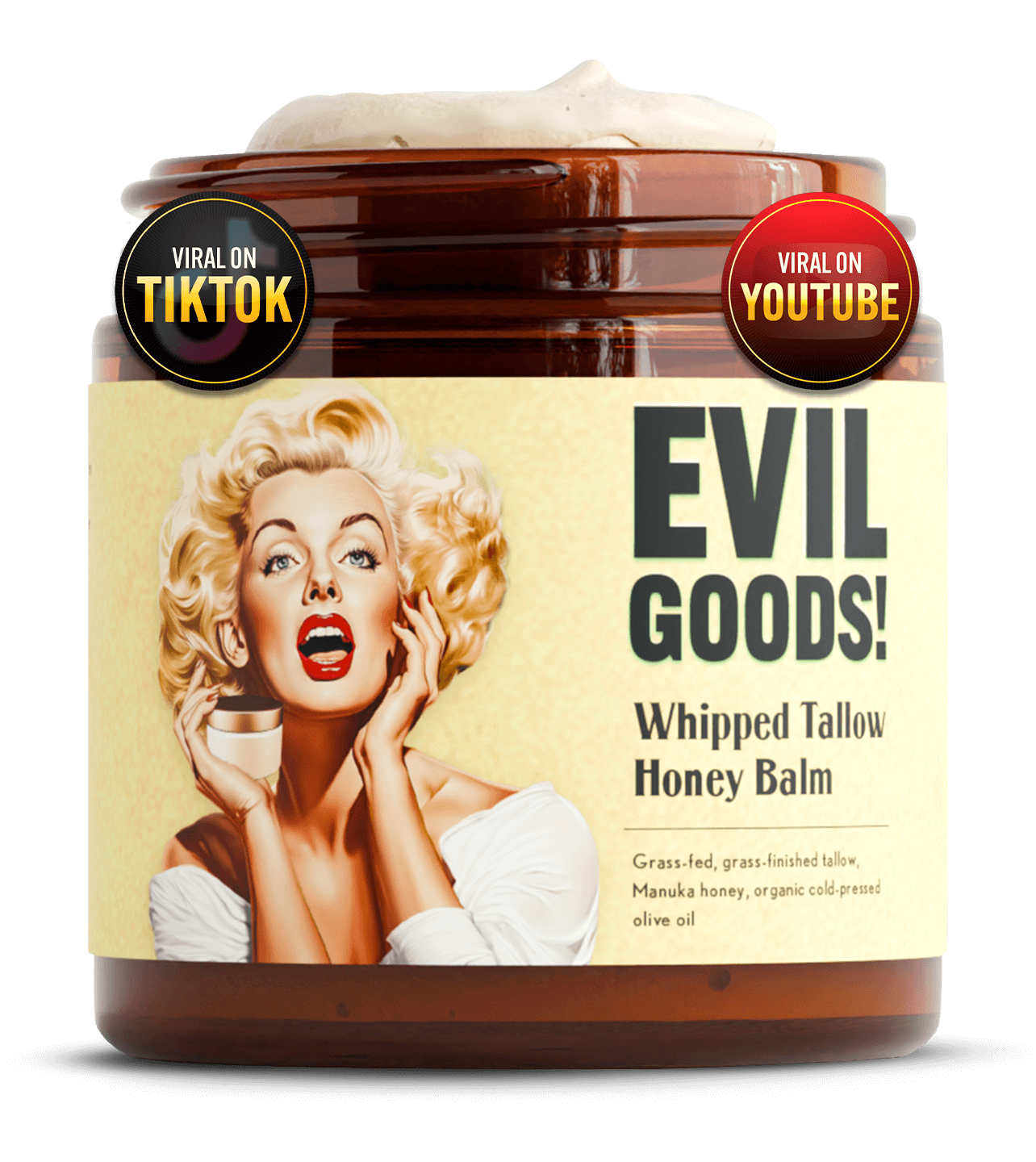 Bálsamo de sebo todo en uno: suaviza las arrugas, combate el acné y mantiene la piel suave todo el día.