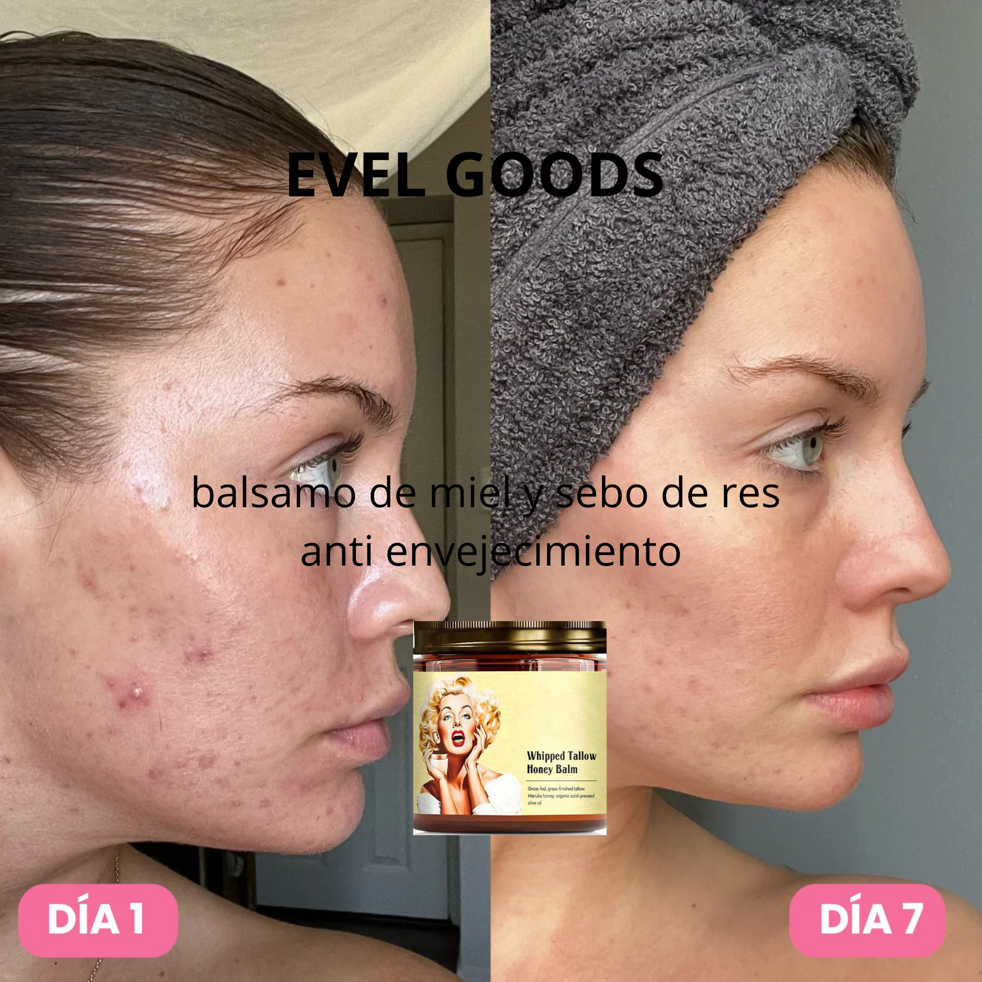 Bálsamo de miel y sebo batido